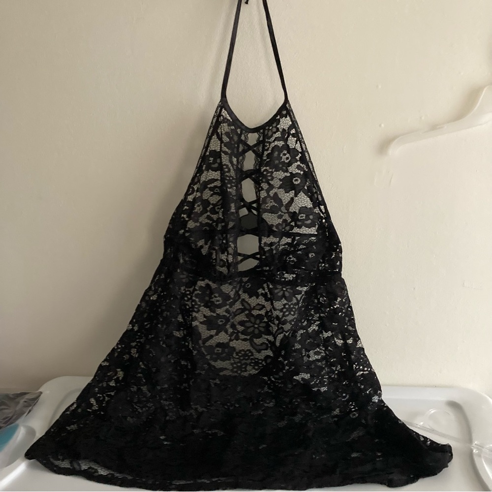 Adore me 1x halter lingerie nighty